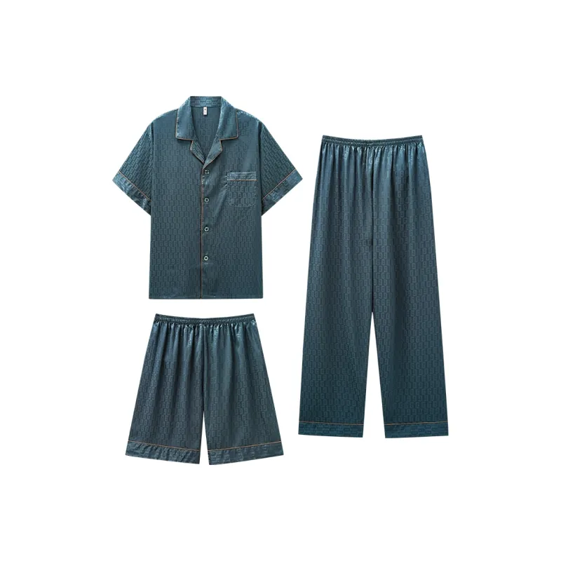 MADALLO Pajama Set Men's Peacock Green-0