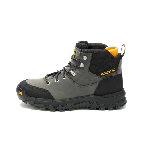 CAT Threshold Rebound Hiker Slip Resistant Short Mid Calf Outdoor Boots Men's Black Green