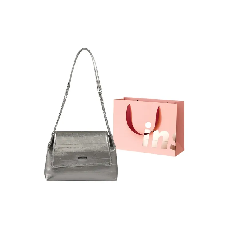 WHEELY BABY+ PU Shoulder Bag Crossbody Bag Tote Women's White/Silver/Black-4