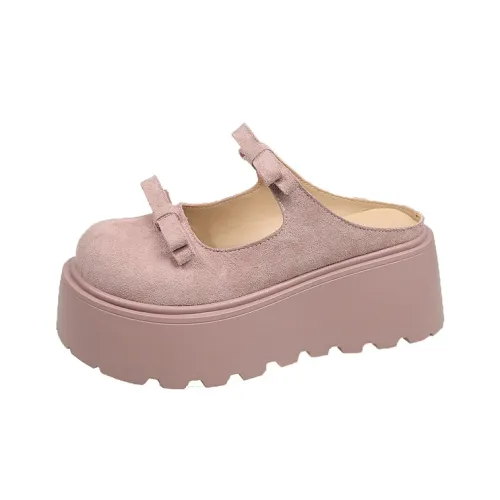 AJPAP Rubber Sole Cut Out Woven Quiet Odor Resistant Slip Resistant Wrap toe Slippers Women's