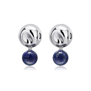 ZWU Silver Plated Copper Earrings Women's