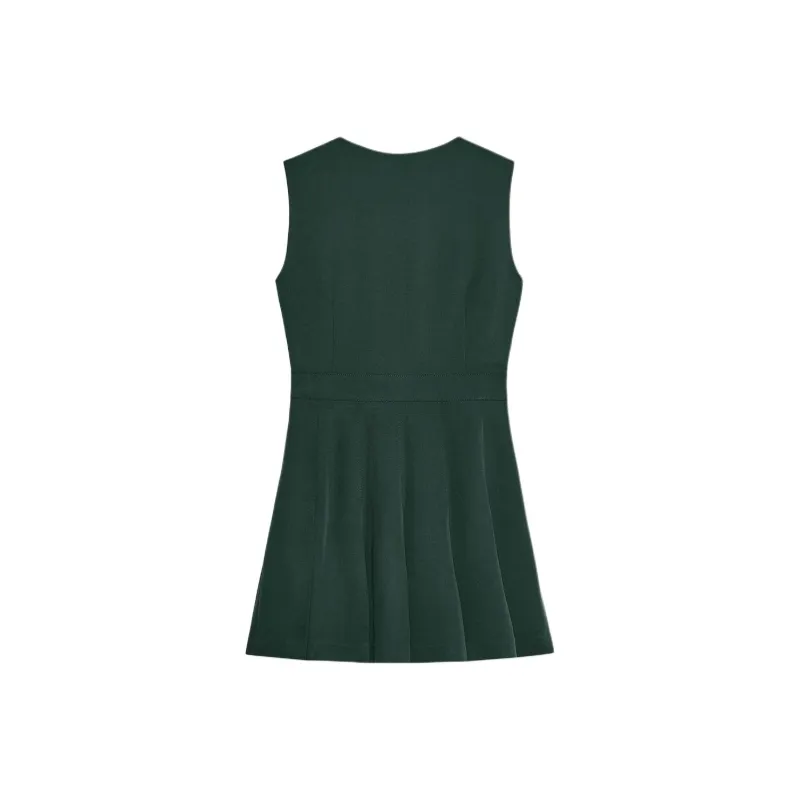 ZARA Sleeveless Dress Women's Green-1