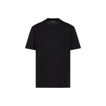 EMPORIO ARMANI Logo-Jacquard Crewneck T-Shirt