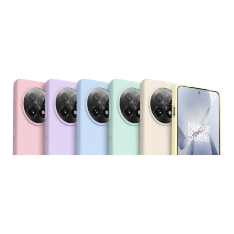 BOLIANSHI Silicone Material Ultra Thin Drop Proof High End And Simple Phone Cases Application Of Plus5/5pro Solid Color-2
