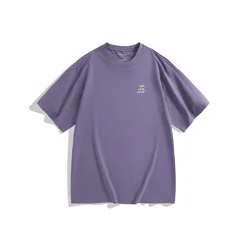 PEACEBIRD MEN T-Shirts Men Purple 1 Loose Fit
