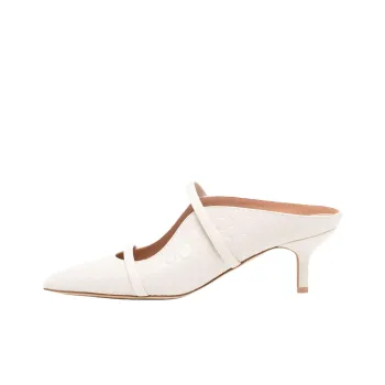 Malone Souliers Closed Toe Slippers 4.5cm Women's White