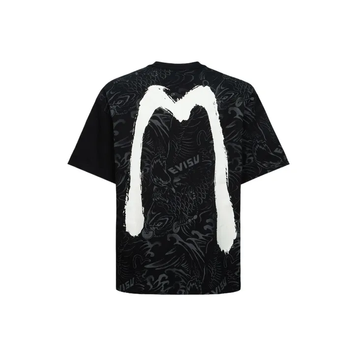 EVISU T Shirts Men Black-0