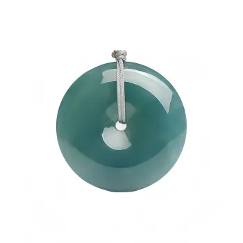 MY WORLD BEGINS AND ENDS WITH YOU Ice Glutinous Jadeite Necklaces Unisex