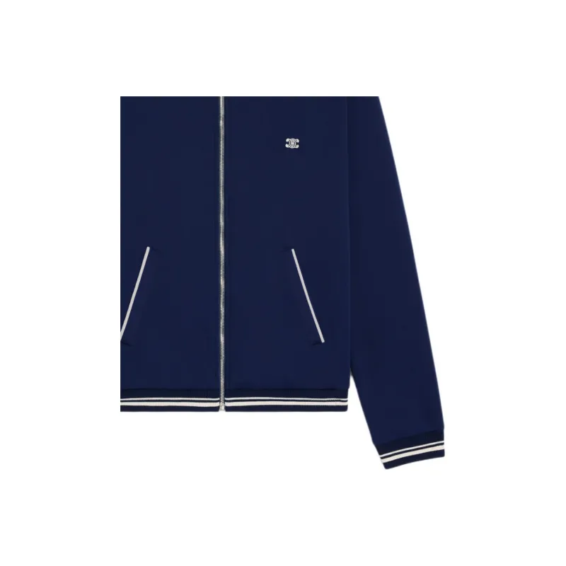 CELINE Triomphe Teddy Jacket In Double Face Jersey-4