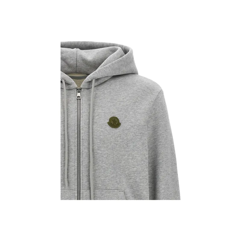Moncler Logo Patch Zipped Hoodie-2