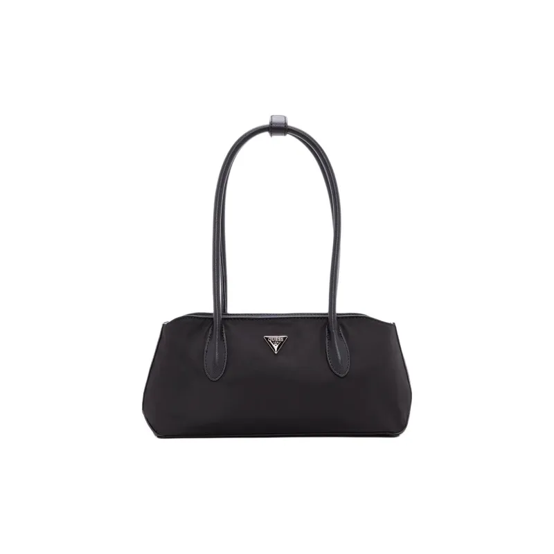 GUESS Fabric Baguette Bag Shoulder Bags Medium Size Women's Black-0