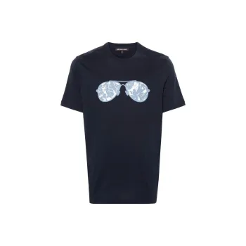 MICHAEL KORS Palm Aviator Cotton T-shirt