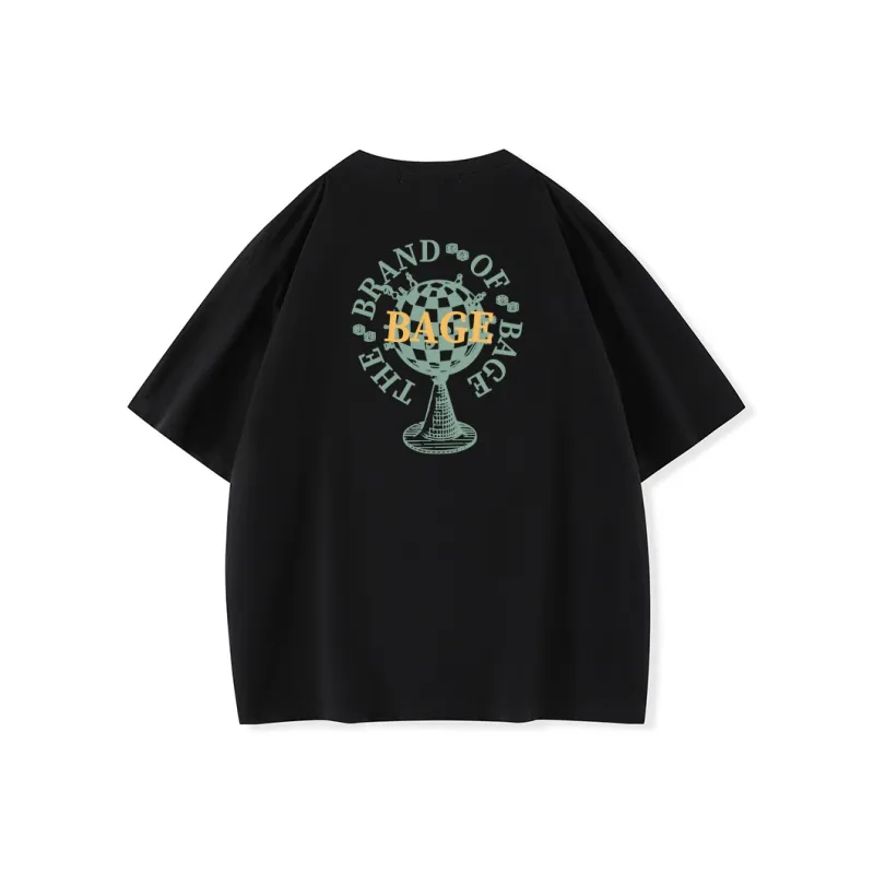 BAGE Drop Shoulder Sleeve T Shirt Unisex-0