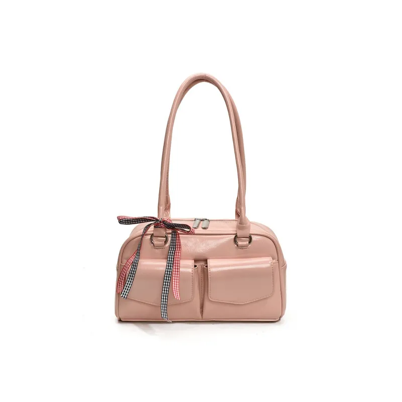 MingLu PU Bowling Bag, Shoulder Bag Women's Multicolor-35