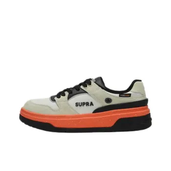 SUPRA Anti Slip Wear Resistant Low Top Skateboard Shoes Unisex Brown