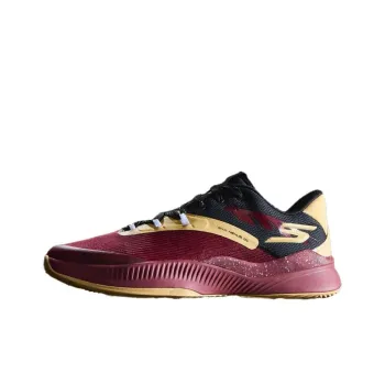 Terance Mann x Skechers SKX NEXUS Anti Slip Wear Resistant Low Top Basketball Shoes Unisex Red Gold