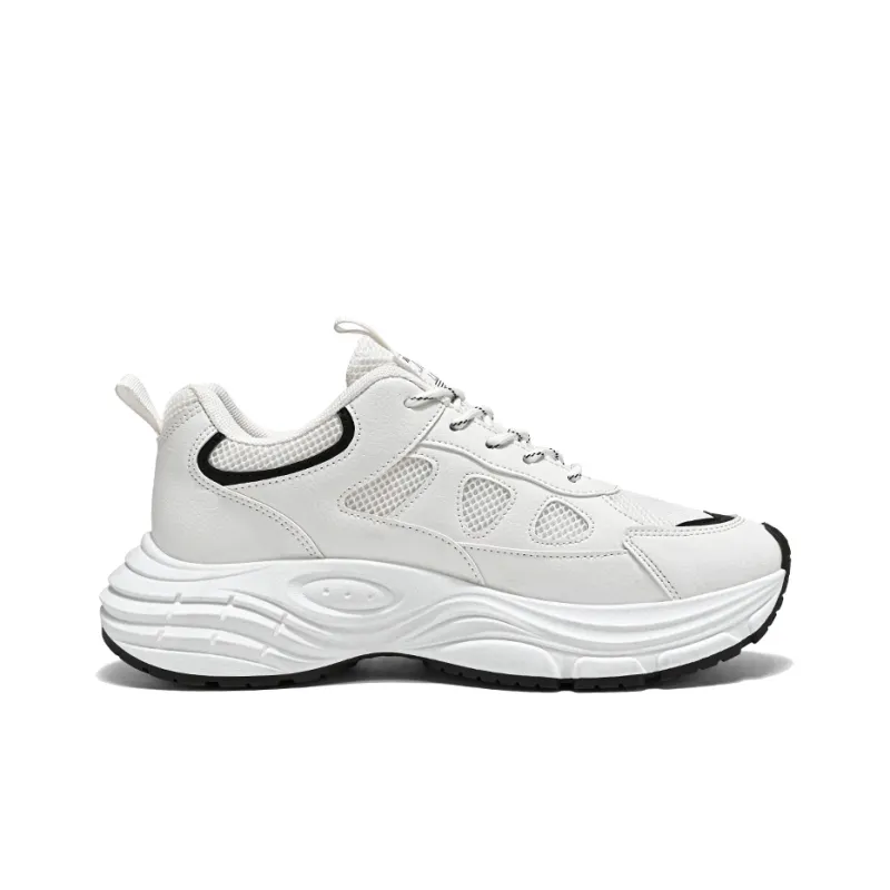 JEANSWEST Cushioned Slip Resistant Abrasion Resistant Breathable Low Top Chunky Sneakers Men's-3