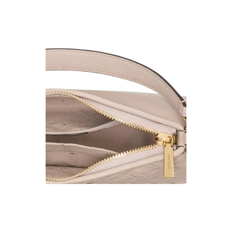Kate Spade Cow Leather Crossbody Bag, Shoulder Bag Trumpets Women's Khaki-4