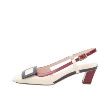 Roger Vivier Covered Buckle Slingback Pumps
