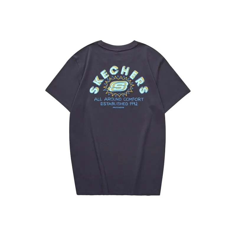 Skechers Colorful T Shirt Unisex Odyssey Gray 026R-1