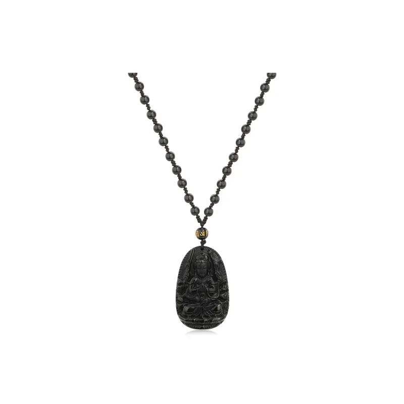 HOLLY RYAN Obsidian New Chinese Style Eight Guardian Gods Necklace Unisex-2