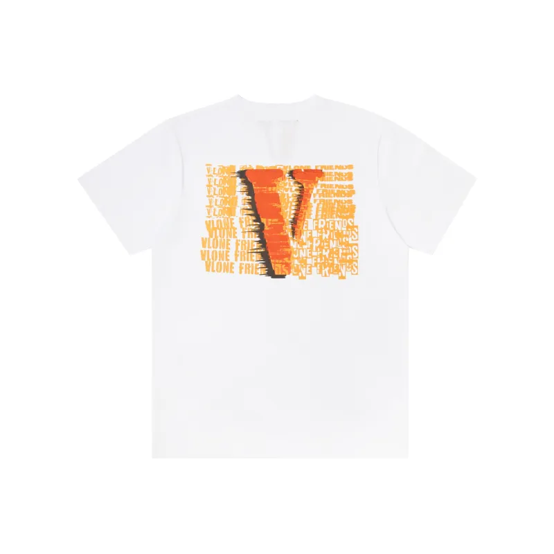 VLONE T Shirt Unisex White Orange-0