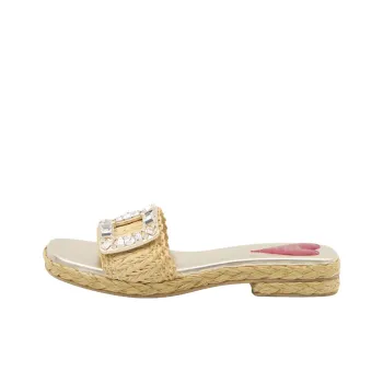 Roger Vivier Slide Slippers Women's Beige