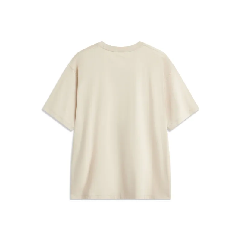 LiNing Basketball Collection T Shirt Men's Sand Gravel Gray-1