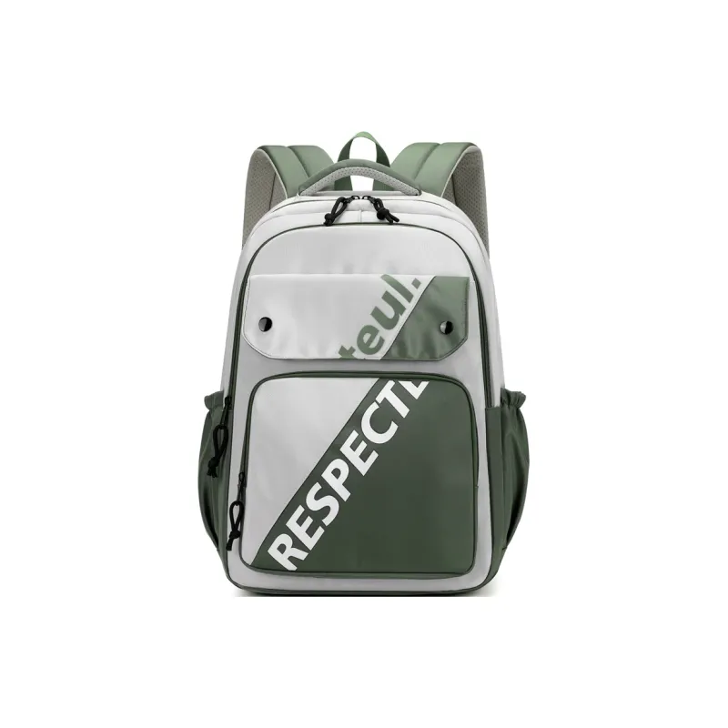 AUNG Nylon Fabric Backpack Regular Unisex Multicolor-0