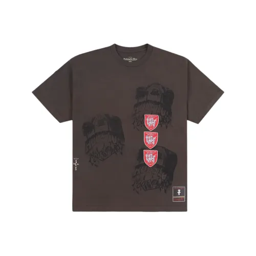 Travis Scott X Mitchell & Ness Houston Cougars Seal T Shirt