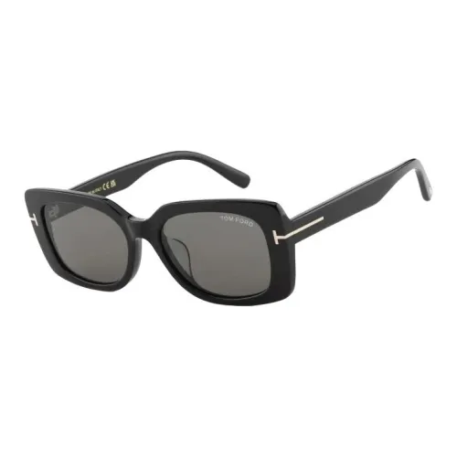 TF Plate And Metal Rectangular Sunglasses Unisex Black