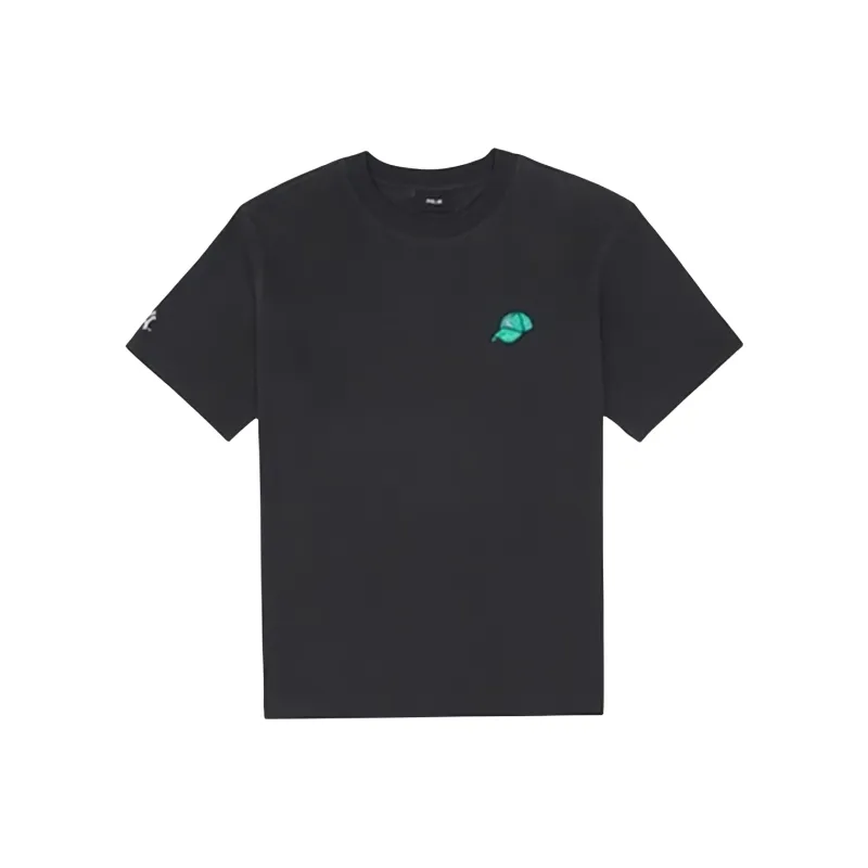 MLB Drop Shoulder Sleeve T Shirt Unisex Charcoal Gray-0
