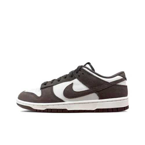 Nike Dunk Anti Slip Wear Resistant Low Top Skateboard Shoes Unisex White Brown