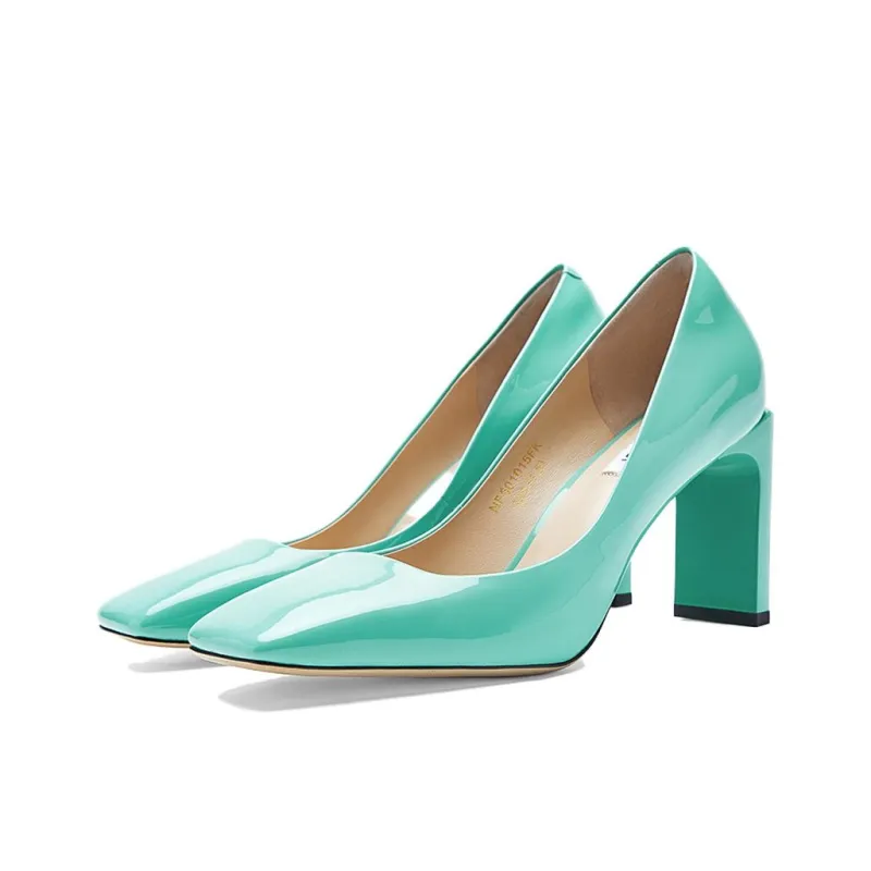 NINE WEST Chunky Heel High Heels 8.5cm Women's-9