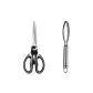 Black White Dual-Tone Extended Length Scissors+Fish Scalers