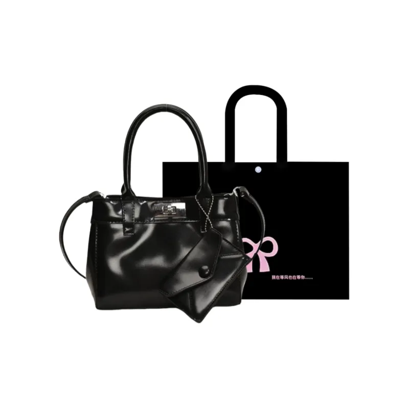 HACIN PU Handbag Women's White/Black/Yellow/Pink-2