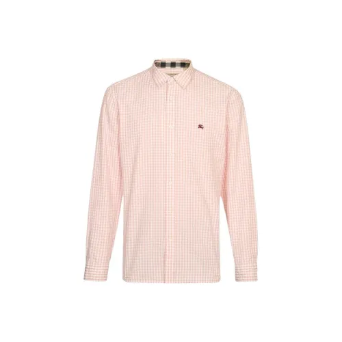 Burberry Shirt Men's Light Pink Red