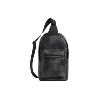 COACH Coated Canvas Sling Bag Men's Gray