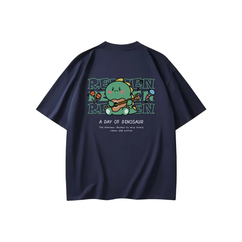 RENBEN Drop Shoulder Sleeve T Shirt Unisex-3