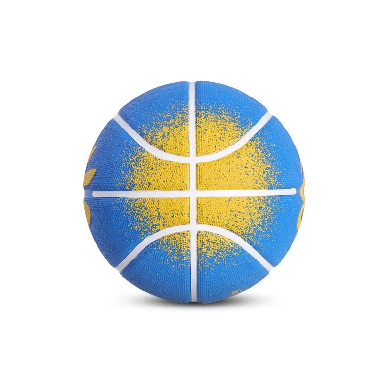 Under Armour Rubber Basketball Curry Classic Blue Yellow Color Scheme Size 7 Ball Street Training Unisex-2