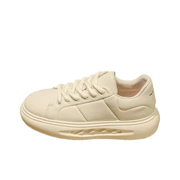 Ruomini Non slip Lightweight Low Top Skateboard Shoes Men's White