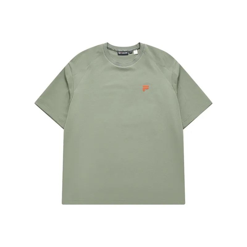 FILA FUSION T Shirt Men's Feather Gray green-0