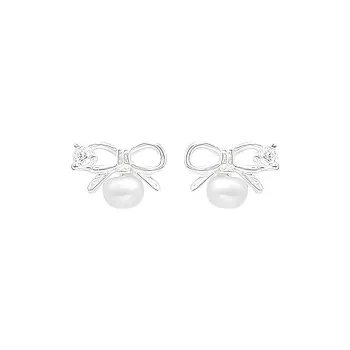 ZHOUBAIFU Pearl Stud Earrings Unisex
