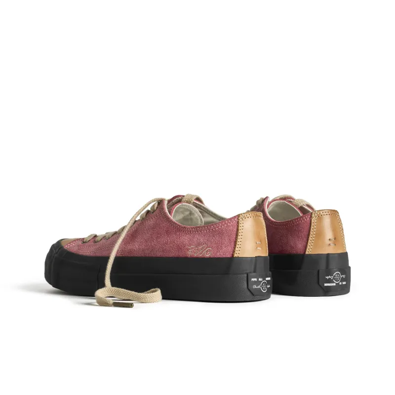 PIPG Low Top Casual Shoes Unisex Rose Red-3