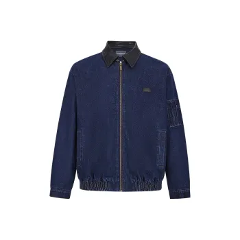 BANDITK GANGN Denim Jacket Unisex Navy Blue