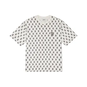 MLB MONOGRAM Reading Collection SS24 T Shirt Unisex Cream