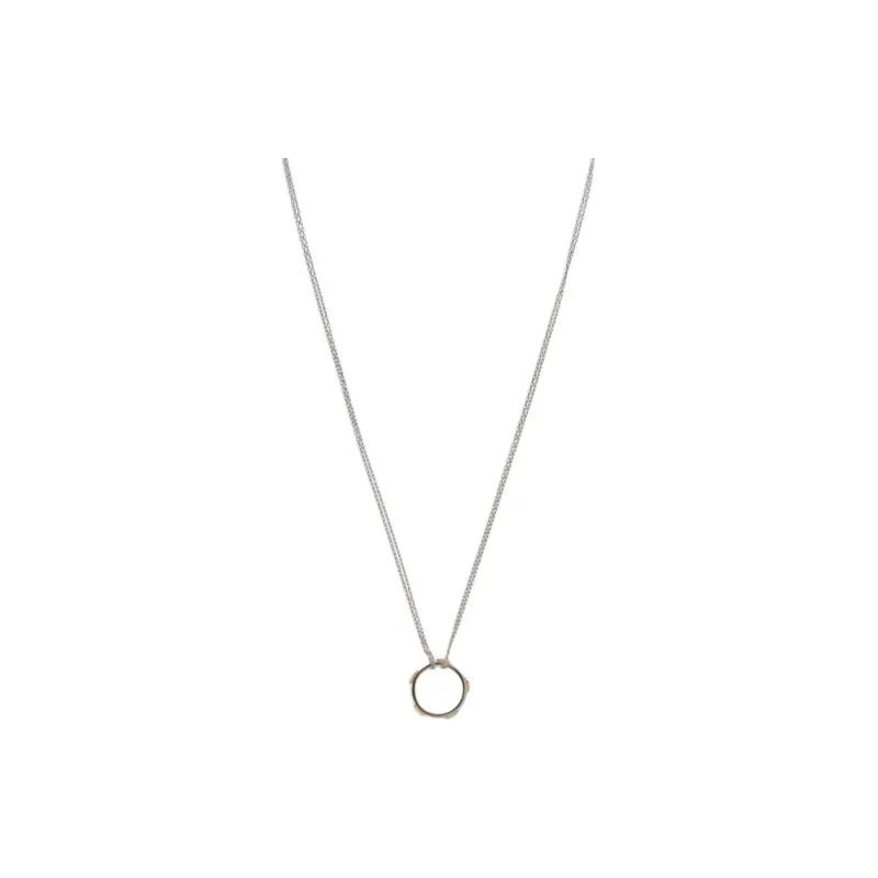 TORY BURCH Logo Charm Necklace-0