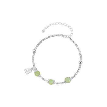 Children's Drawings Hetian Jade Bracelets Pale Greenish White Jade Women's