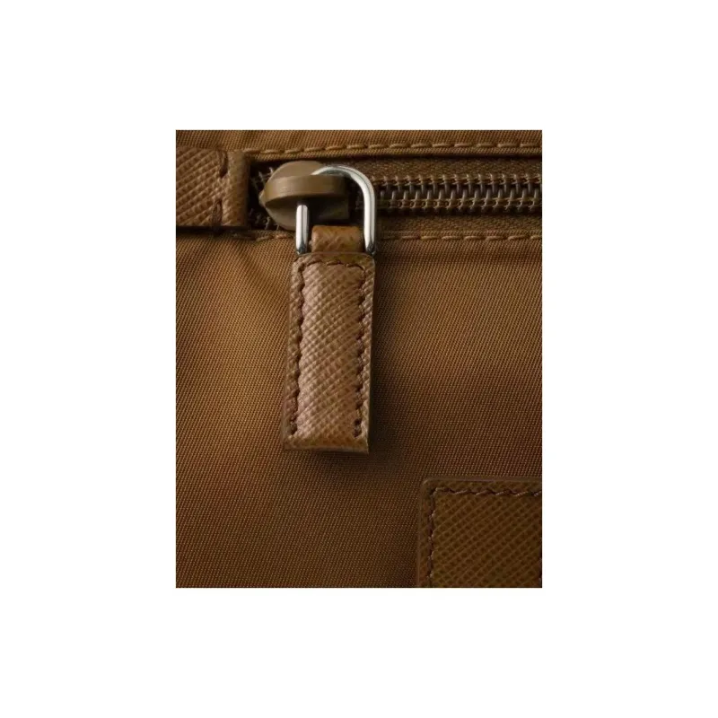 PRADA Re Nylon Recycled Nylon Shoulder Bag, Crossbody Bag Unisex Brandy-3