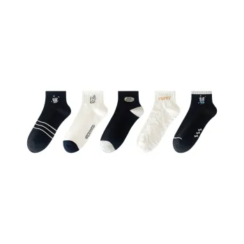 MIIOW Mid Calf Socks Women's 5 Pack